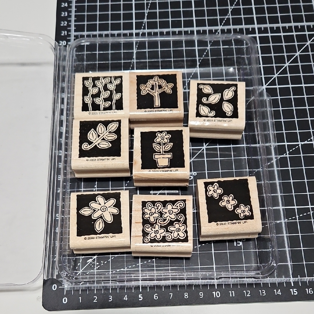 Floral Rubber Stamp Set